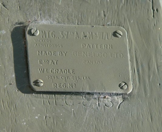 QF 3.7 Inch Anti Aircraft Gun Mark II